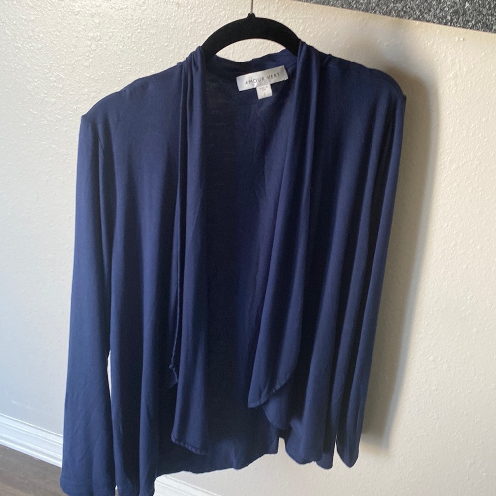 Amour Vert Short Waterfall Cardigan